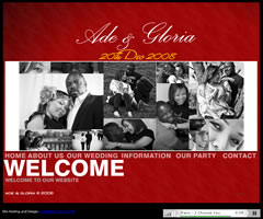 Ade and Gloria : Personal site